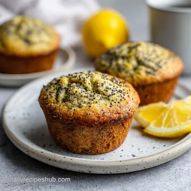 Lemon Poppyseed Protein Muffin: Baked in 30 Minutes