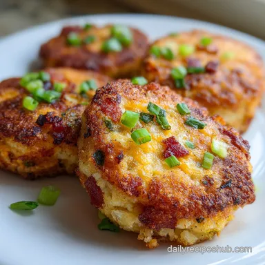 Loaded Mashed Potato Cakes in 20 Minutes