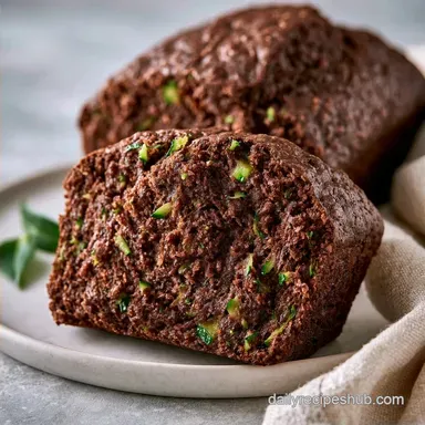 Loaf Pan Chocolate Zucchini Bread: Baked