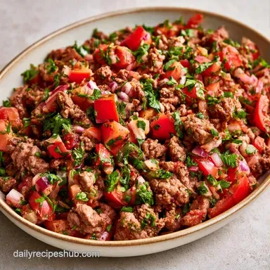 Mediterranean Lamb Bowls in 30 Minutes Recipe Card