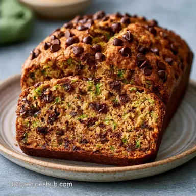 Chocolate Chip Zucchini Bread for 1 Loaf