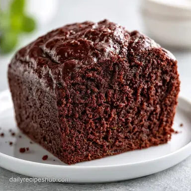 Moist Chocolate Zucchini Bread with Cocoa