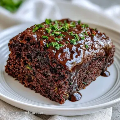 Double Chocolate Zucchini Bread (1 Loaf) Recipe Card