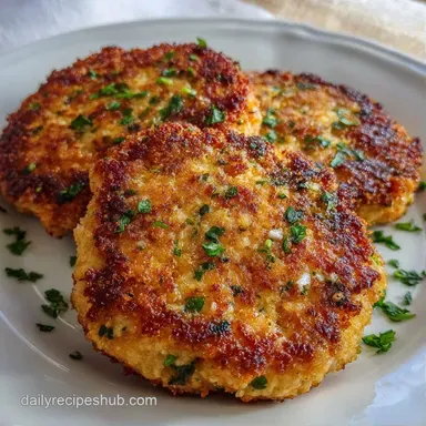 Pan Fried Salmon Cakes for 4 Servings Recipe Card