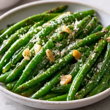 Roasted Green Beans in 25 Minutes Recipe Card
