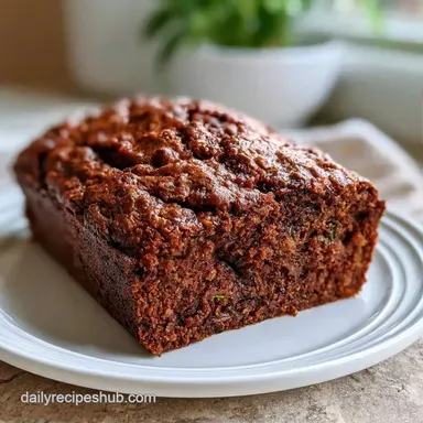Quick Chocolate Zucchini Bread: Fudgy Recipe Card