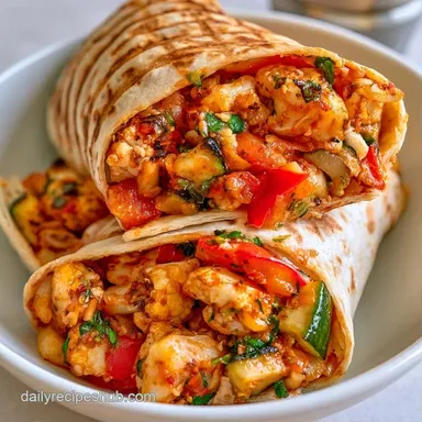 Veggie Burritos for Meal Prep Recipe Card