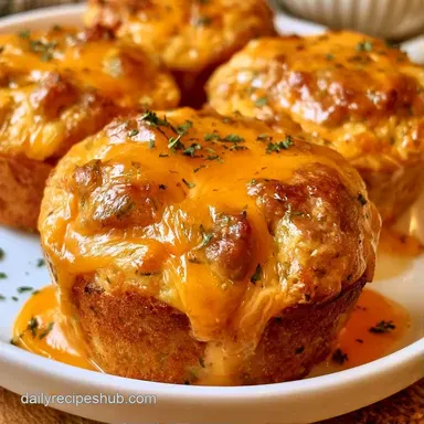 Sausage Breakfast Muffins for Meal Prep Recipe Card