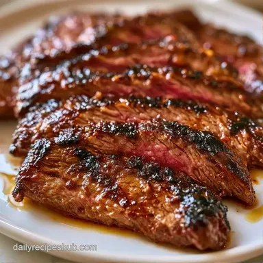 Flank Steak Marinade for 6 Servings Recipe Card