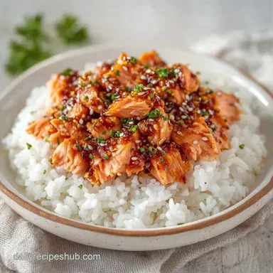 Sesame Salmon Rice in 25 Minutes Recipe Card