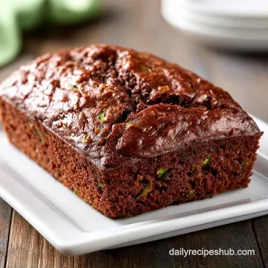 Soft Chocolate Zucchini Bread with Cocoa Recipe Card