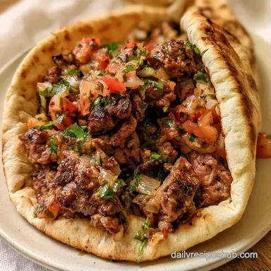 Spiced Ground Lamb Pita in 30 Minutes Recipe Card