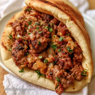 Spiced Ground Lamb Pita in 30 Minutes