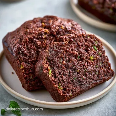 Tender Chocolate Zucchini Bread: Moist Recipe Card