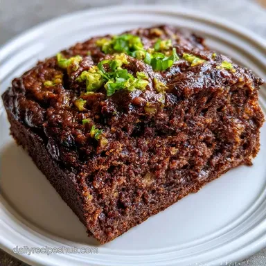 Baked Chocolate Zucchini Banana Bread