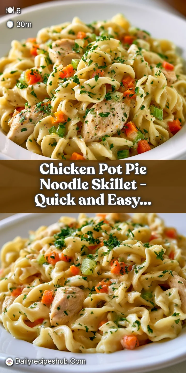 Close-up of velvety white sauce clinging to golden noodles and colorful diced vegetables in a simmering pan.