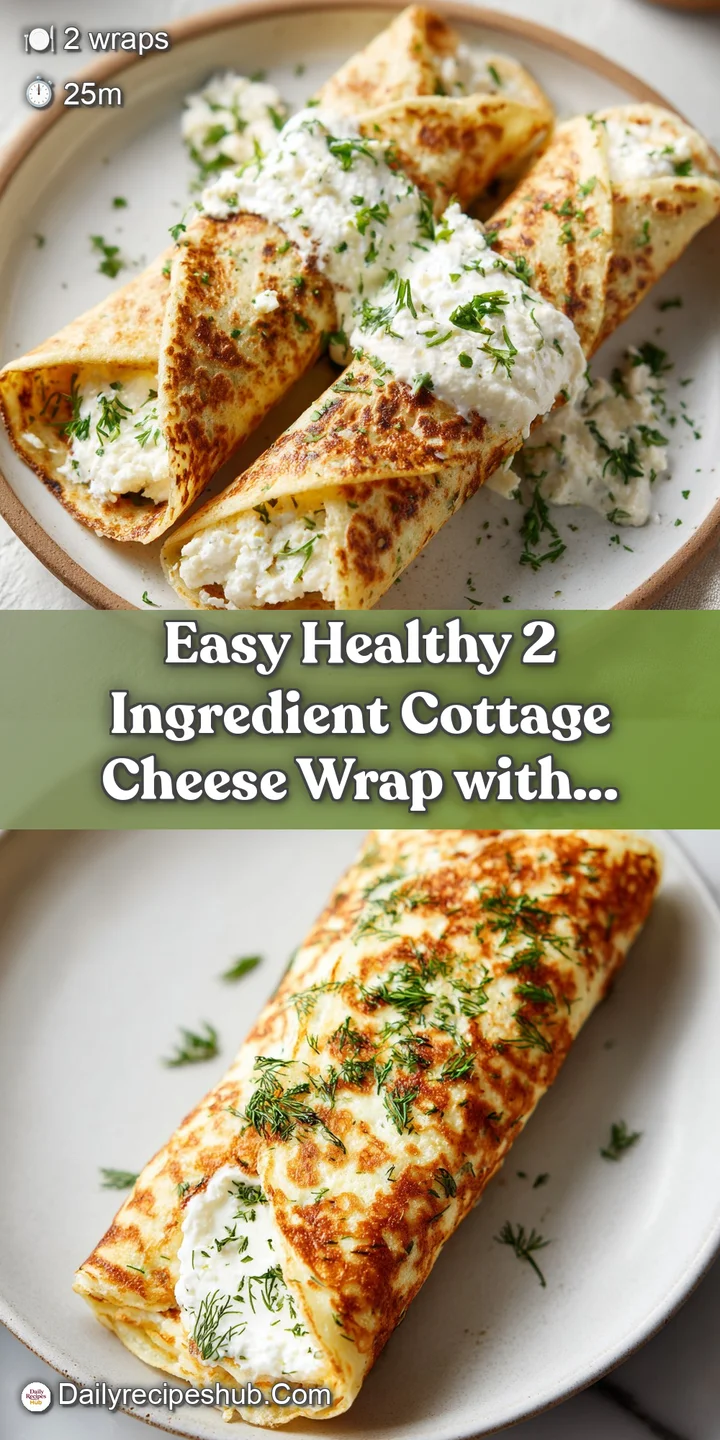 Close-up texture of a thin, slightly blistered tortilla enclosing a fluffy white cottage cheese filling speckled with fres...