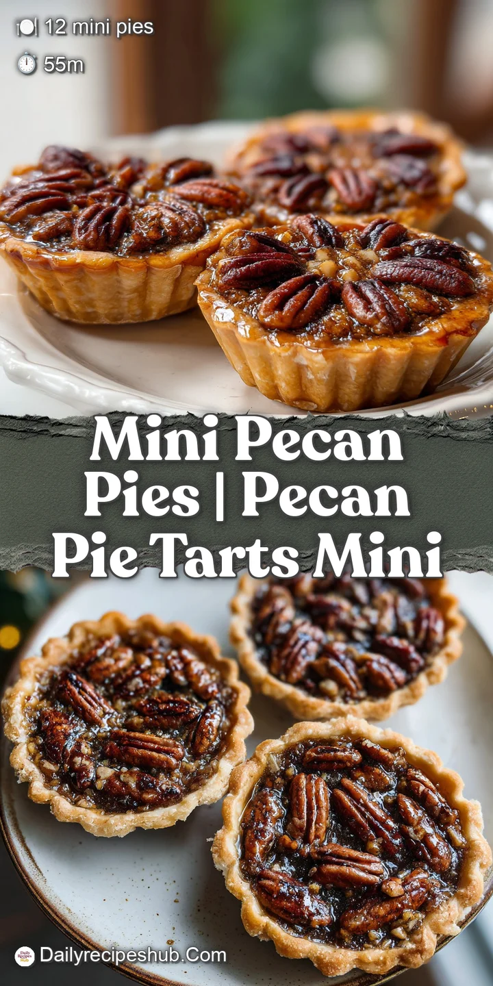 Close-up of a glossy, syrupy nut filling inside a buttery, crimped pastry shell with a toasted pecan on top.