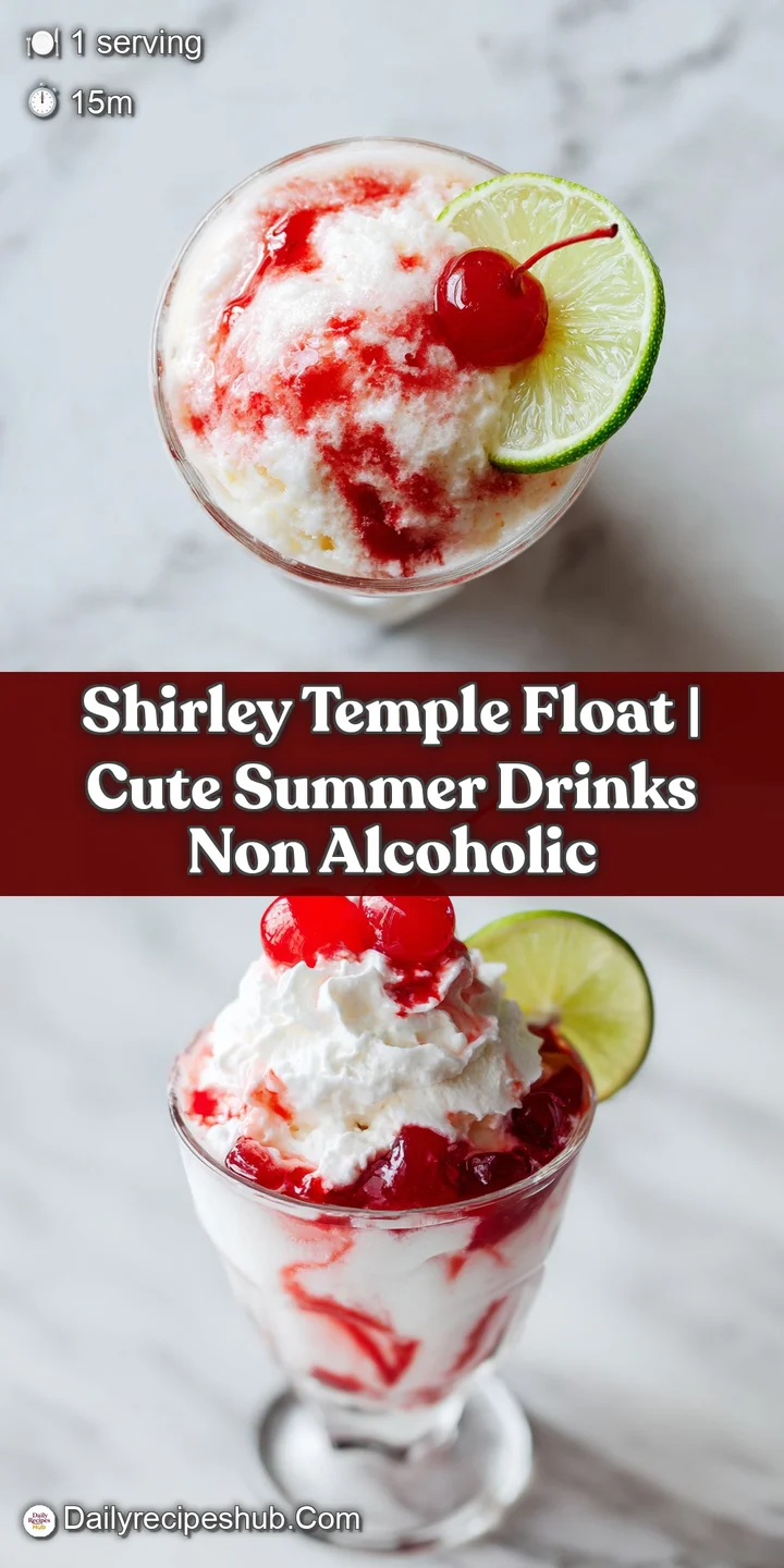 Close-up of creamy vanilla ice cream melting into bright red syrup and fizzy bubbles with a glossy cherry.