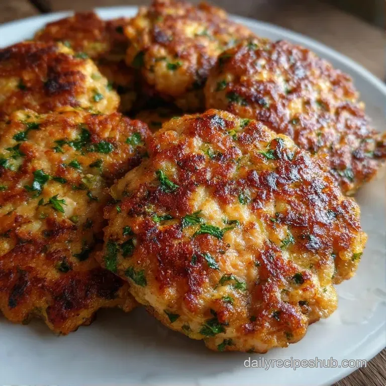 Three seared pink fish cakes stacked neatly atop a swipe of creamy aioli and garnished with microgreens.