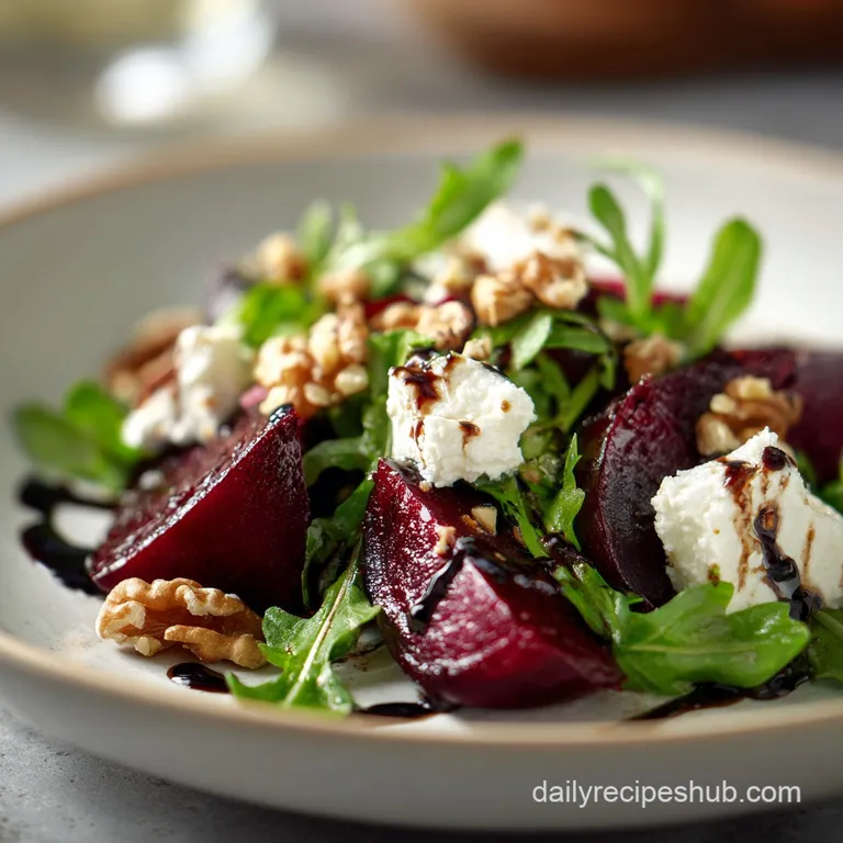 Arugula Beet Salad: Roasted and Fresh