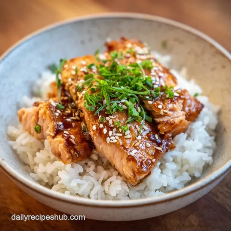 Asian Salmon Bowl: Silky and Zesty