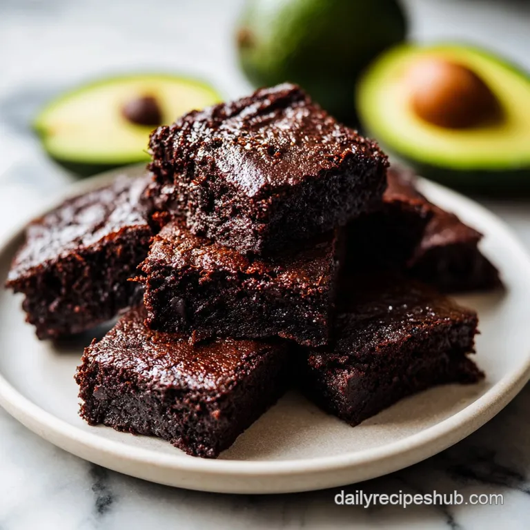Avocado Black Bean Brownies: Rich and Fudgy