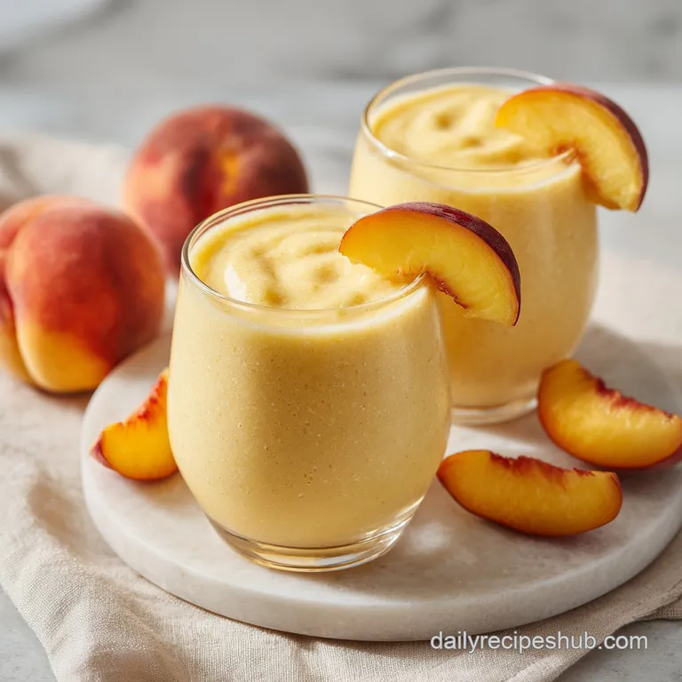 Banana Peach Smoothie: Creamy and Refreshing