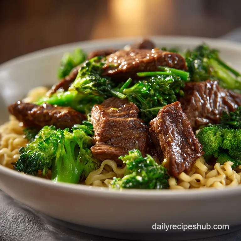 Beef and Broccoli Ramen Stir Fry: Glossy and Savory