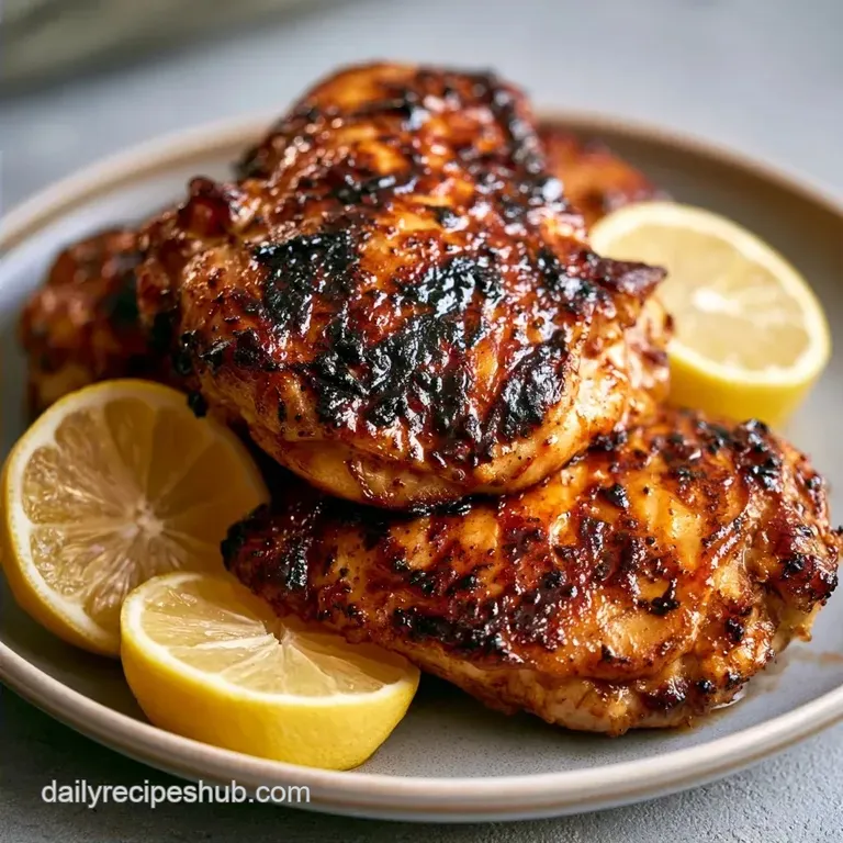 Best Grilled Chicken Thighs: Juicy with Mahogany Char