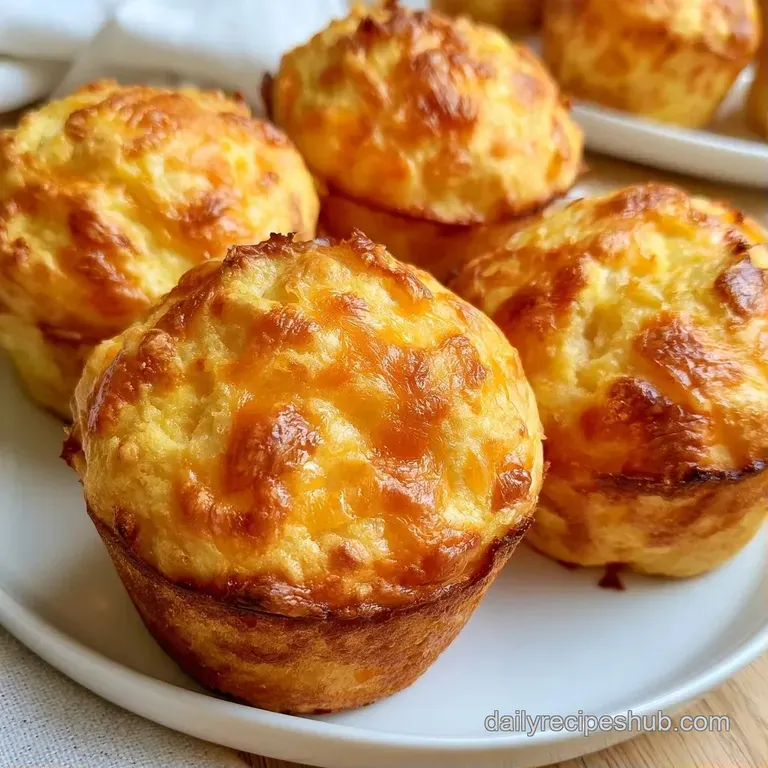 A stack of yellow corn muffins on a white ceramic platter, garnished with a sprig of parsley and a pat of melting butter.
