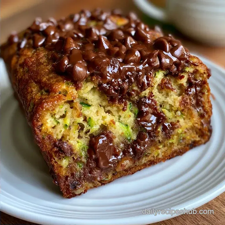 Tender Chocolate Chip Zucchini Banana Bread