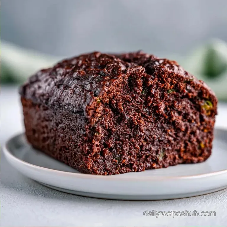 Moist Chocolate Zucchini Loaf
