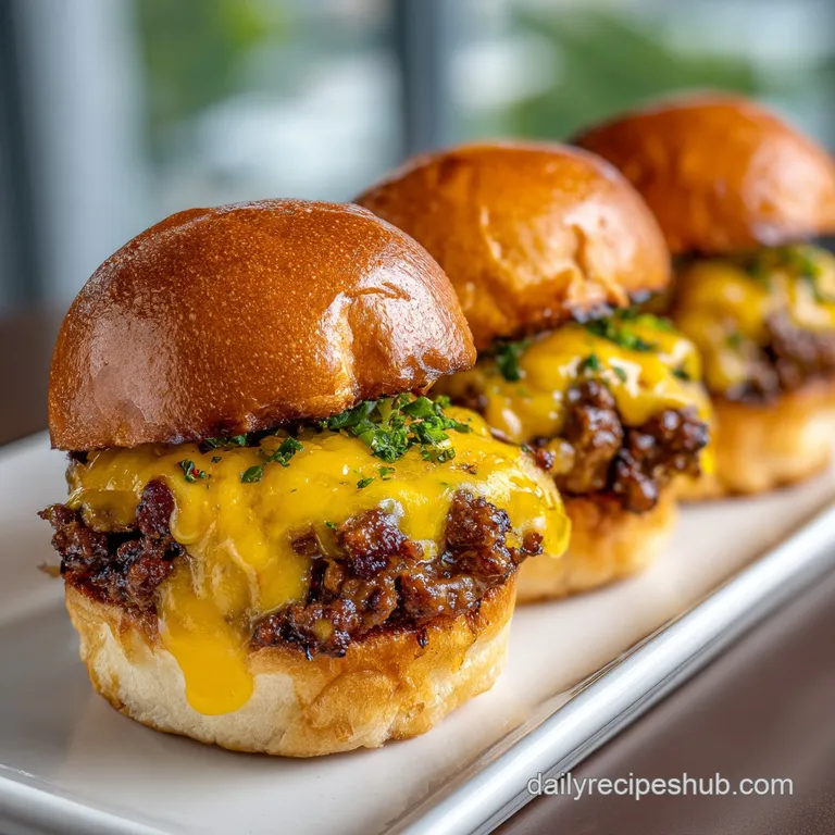 Chopped Cheeseburger Sliders: Sheet Pan