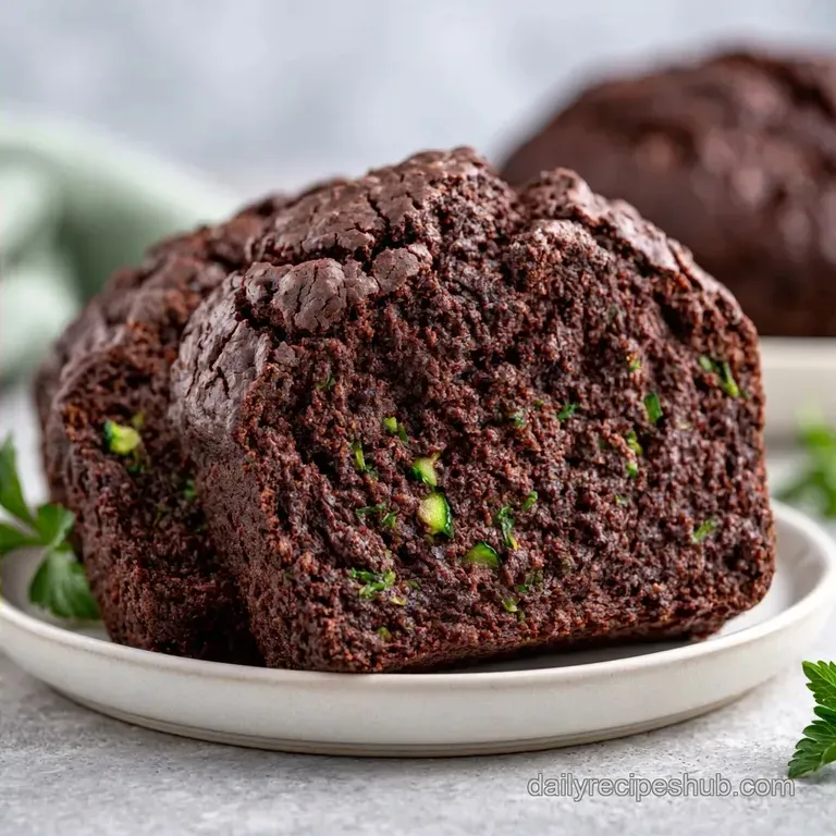Decadent Chocolate Zucchini Bread with Espresso