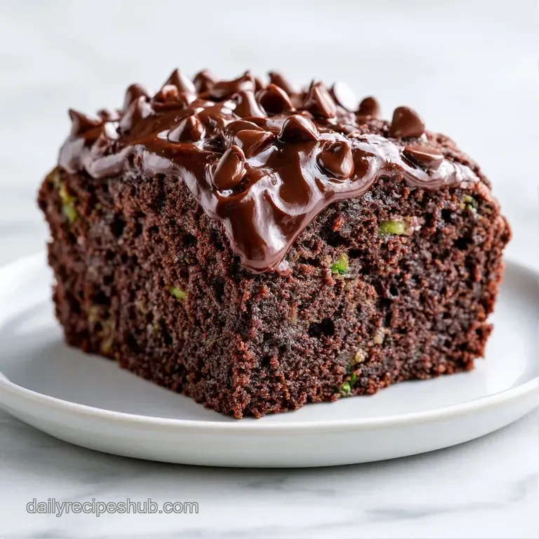 A thick slice of moist dark cocoa cake served on a white plate with a dollop of cream and fresh raspberries.