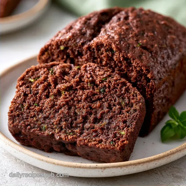 Easy Chocolate Zucchini Bread with Cocoa Powder