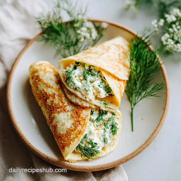 Cottage Cheese Wrap with Herbs: High-Protein & Healthy