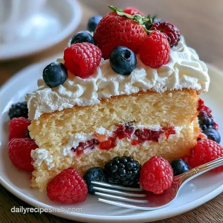 Light and Airy Easy Fruit Layer Cake