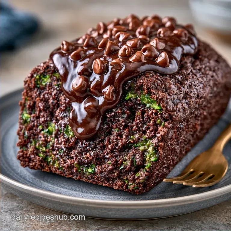 Grated Zucchini Chocolate Bread: Moist Loaf