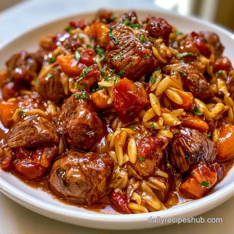 Greek Lamb and Orzo Stew: Tender and Rich