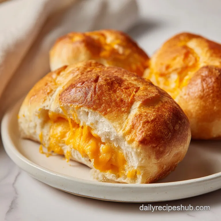 Slices of toasted cheesy bread on a white ceramic plate, garnished with fresh parsley and a pat of melting butter