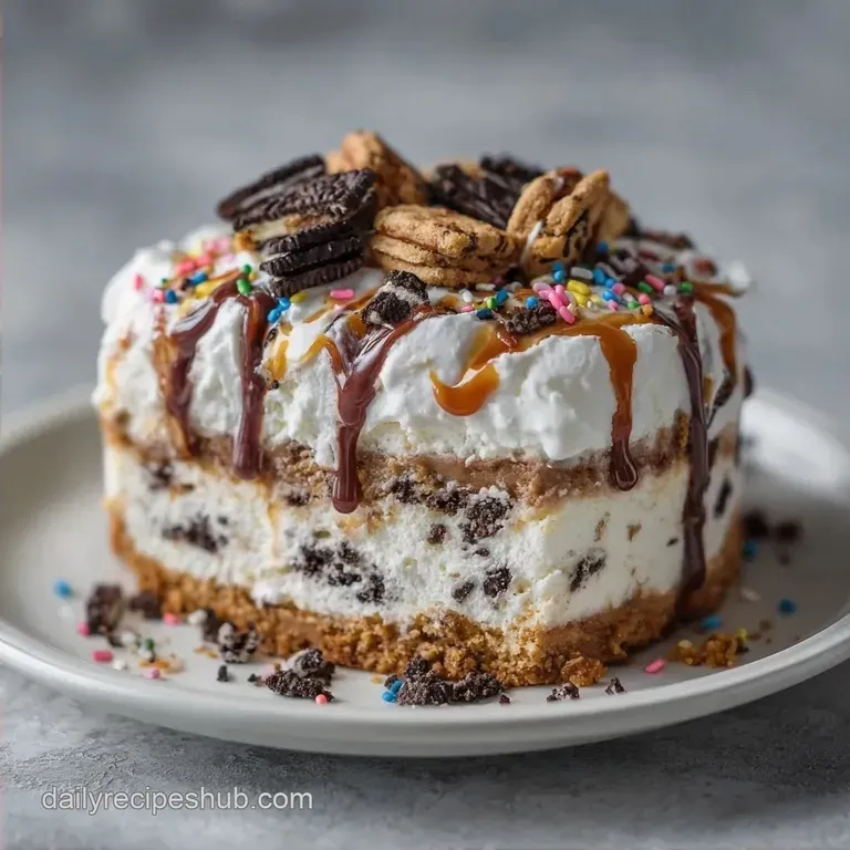 Ice Cream Sandwich Cake: Fudgy and Creamy