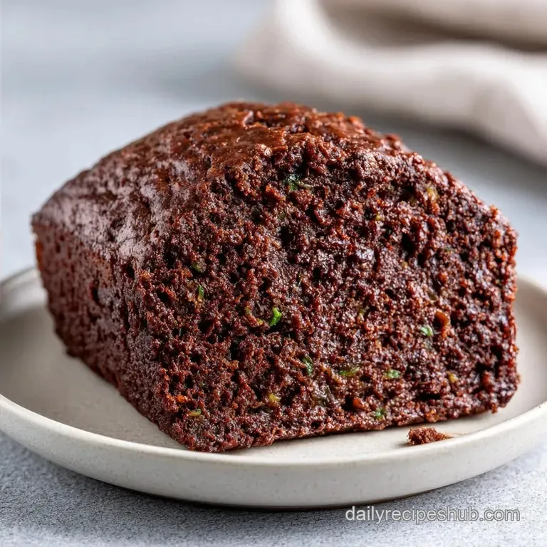 Fudgy Super Moist Chocolate Zucchini Bread
