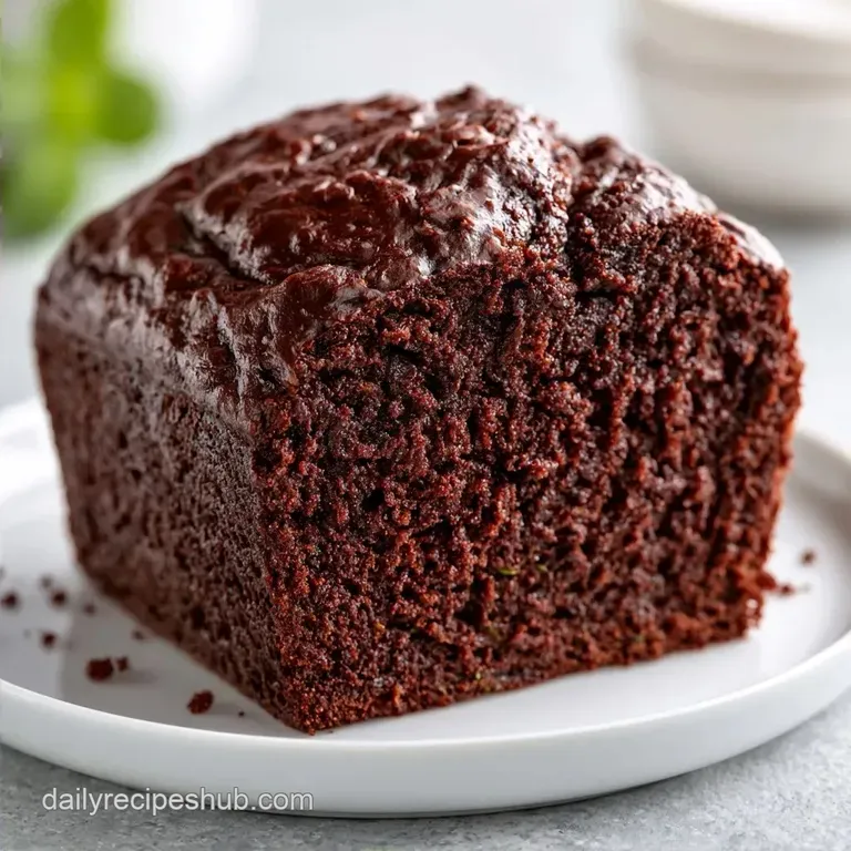 Moist Chocolate Zucchini Bread with Cocoa