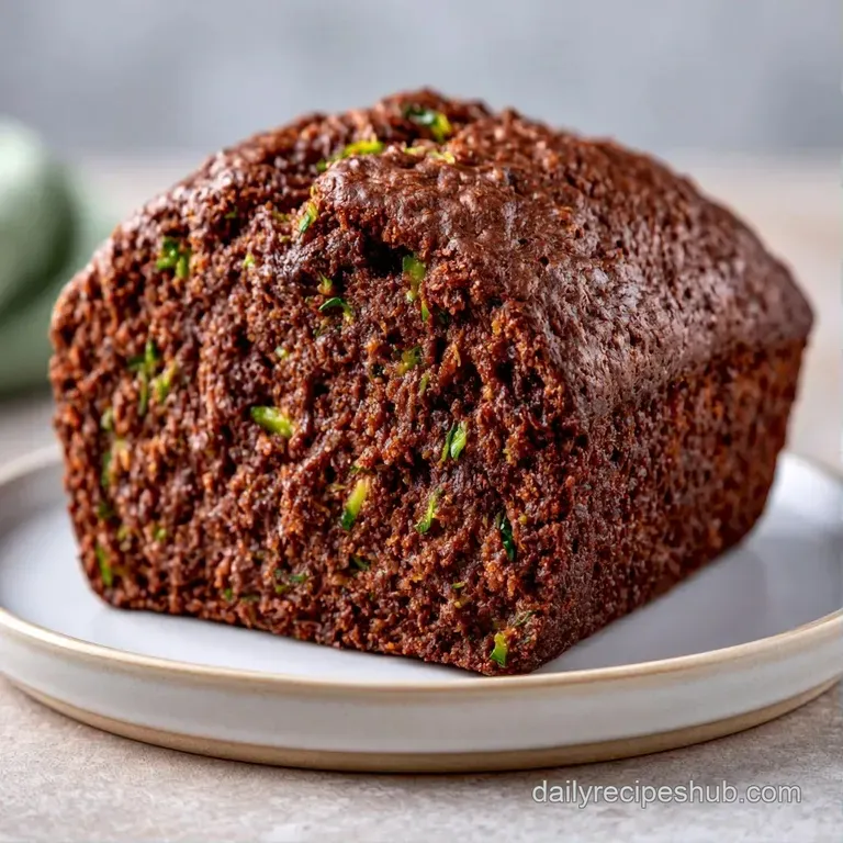 A slice of rich chocolate cake on a white plate, dusted with cocoa powder and paired with fresh red raspberries.