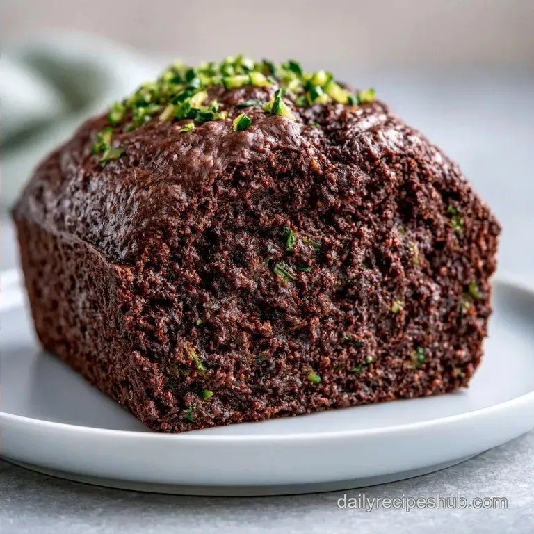 Fudgy One Bowl Chocolate Zucchini Bread