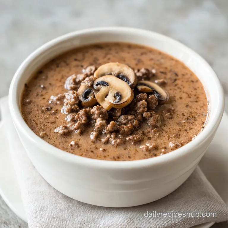One Pot Beef Stroganoff Soup: Creamy and Hearty