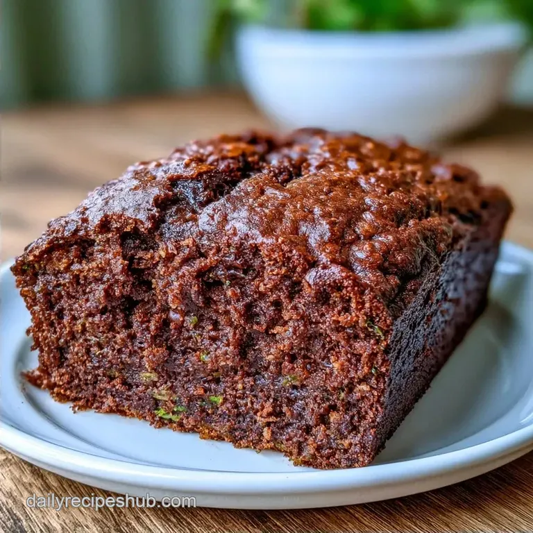 Fudgy Quick Chocolate Zucchini Bread