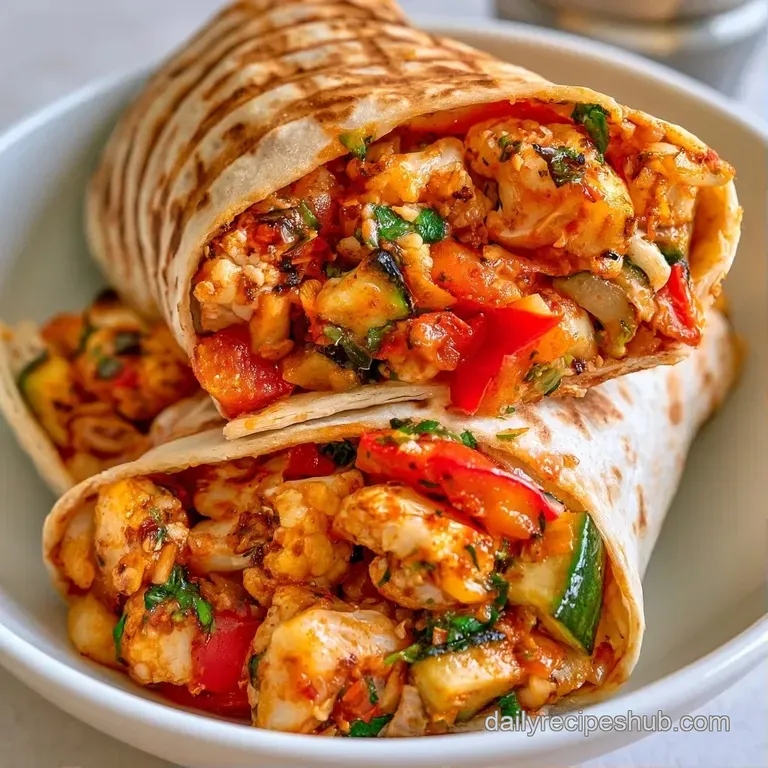 Two sliced wraps on a slate platter with small bowls of zesty lime crema and chunky red salsa on the side.